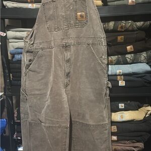 Carhartt Men's Gray Overalls 38X30